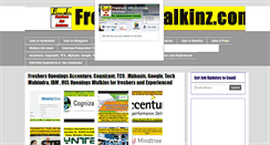 Desktop Screenshot of fresherswalkinz.com